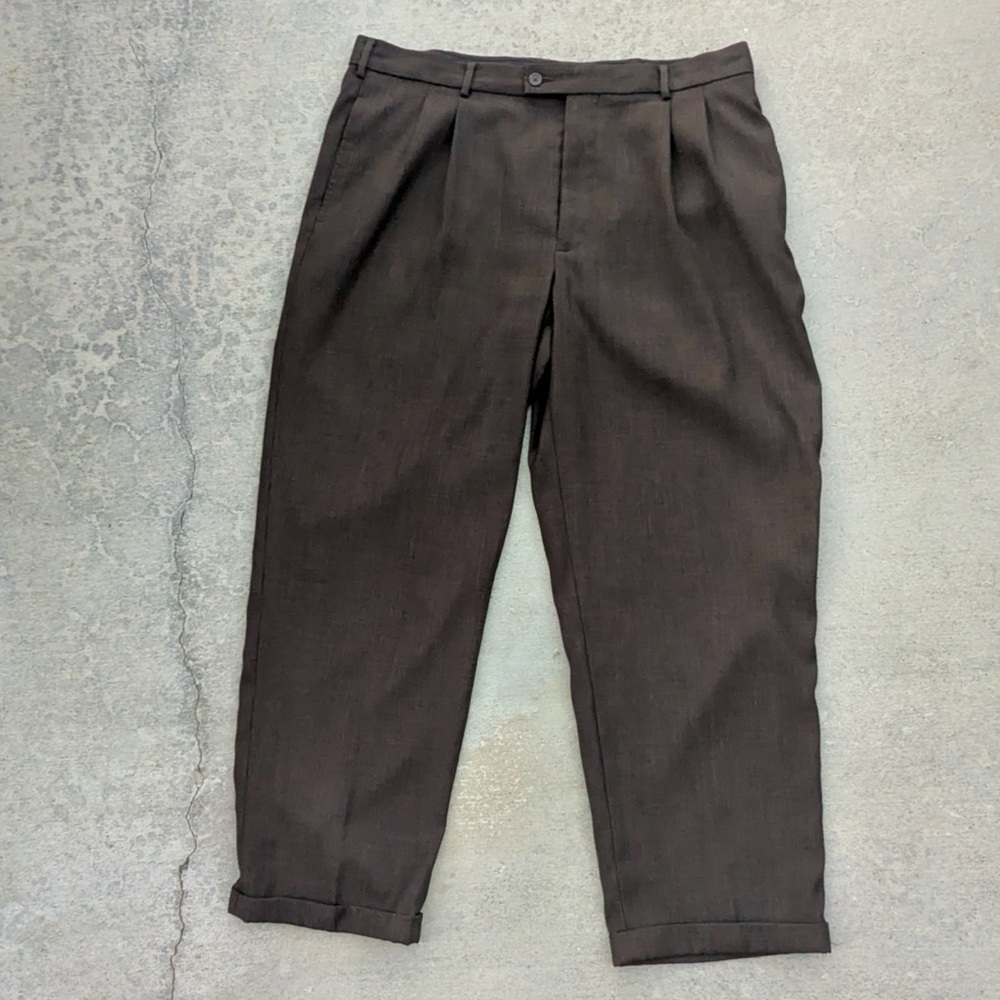 JF J.Ferrar Men's Formal Pants - Rich Brown